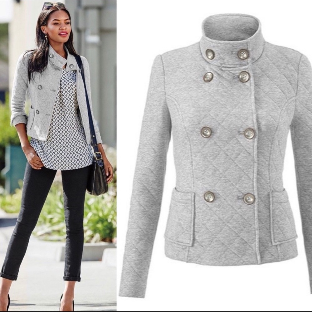 CAbi quilted double breasted jacket